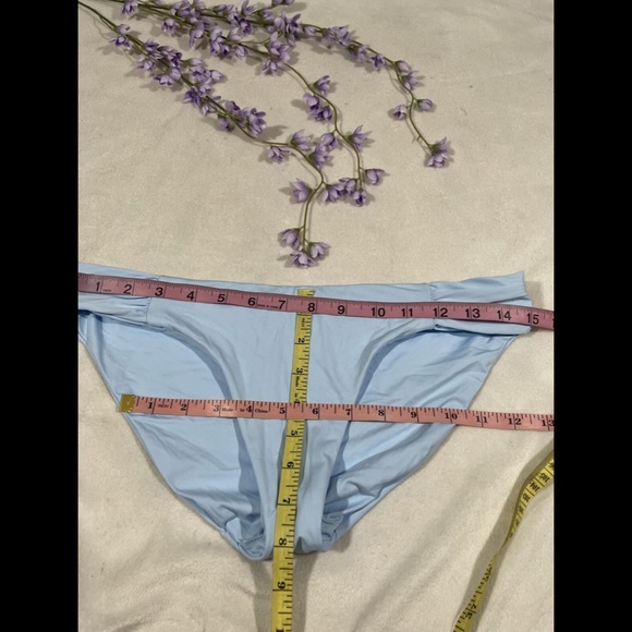 NEW $44 Becca Color Code Shirred Bikini Bottoms blue [ SZ Medium‎ ] - Picture 11 of 11